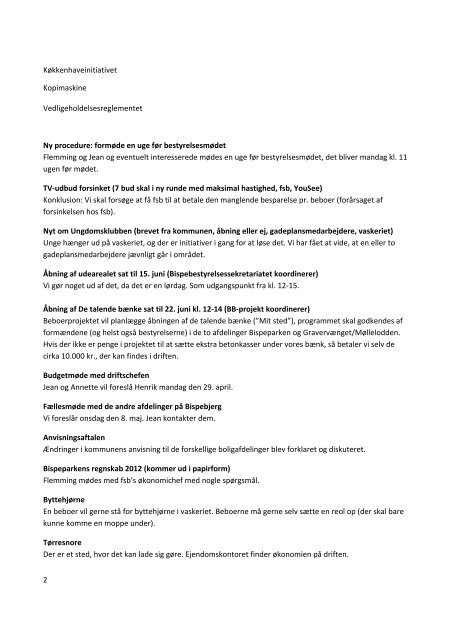 Beslutningsreferat af bestyrelsesmøde 15/4 2013 - Bispeparkens ...