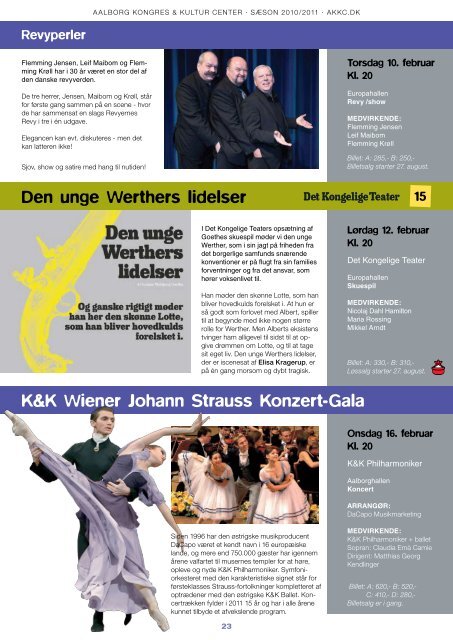 9,- Bizz-Billetter - Aalborg Kongres & Kultur Center