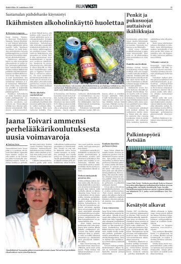 Jaana Toivari ammensi perhelääkärikoulutuksesta uusia voimavaroja