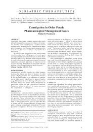 Constipation in older people: pharmacological management ... - jppr