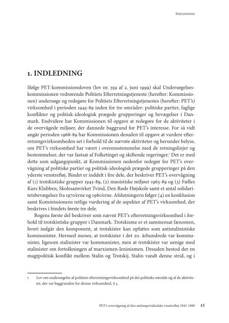 PET's overvågning af den antiimperialistiske venstrefløj 1945-1989