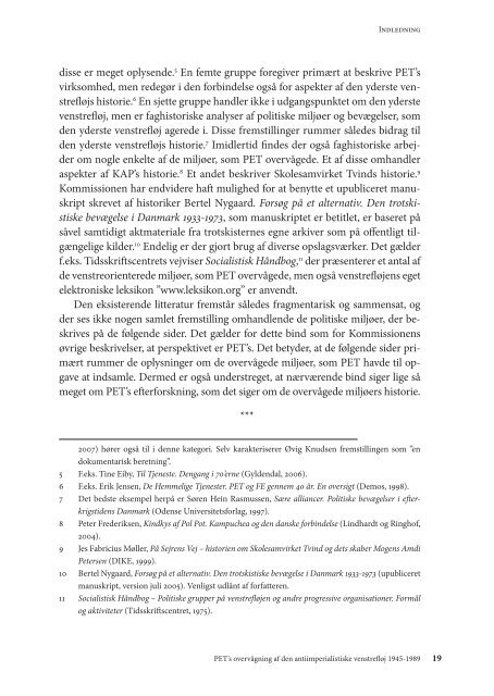 PET's overvågning af den antiimperialistiske venstrefløj 1945-1989