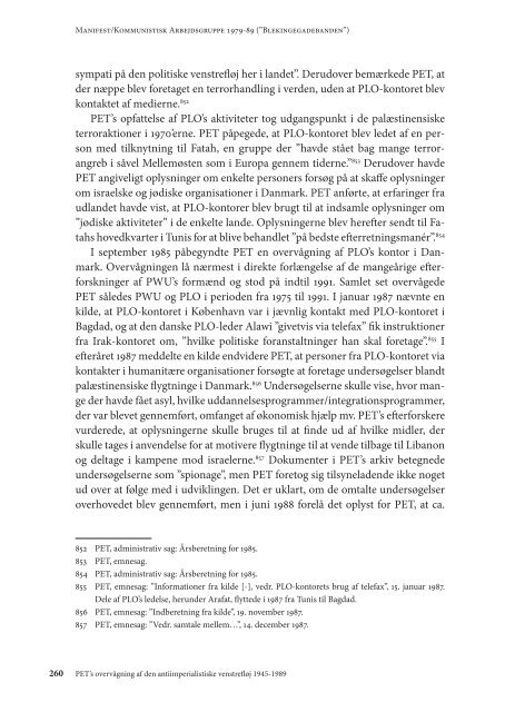 PET's overvågning af den antiimperialistiske venstrefløj 1945-1989