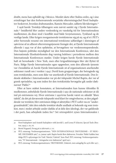 PET's overvågning af den antiimperialistiske venstrefløj 1945-1989