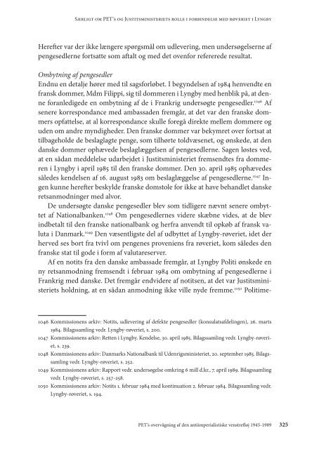 PET's overvågning af den antiimperialistiske venstrefløj 1945-1989