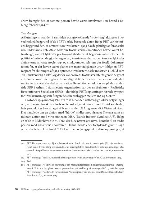 PET's overvågning af den antiimperialistiske venstrefløj 1945-1989