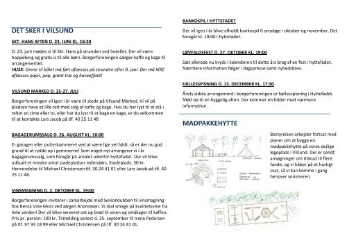 ARRANGEMENTER I VILSUND 2. HALVÅR 2012 INFO 2012