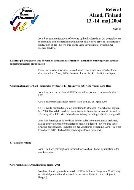 Referat fra mødet - Dansk Told & Skatteforbund