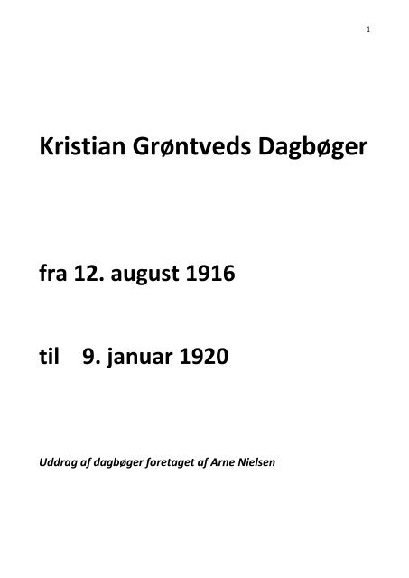 Dagbog 4. 12/8 1916 - Bjergby - Mygdal Lokalhistoriske Forening