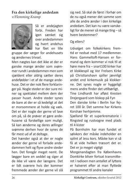 Kirkeligt Centrums seneste blad