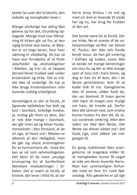 Kirkeligt Centrums seneste blad