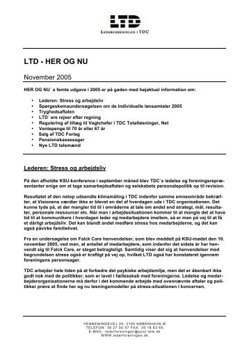 LTD - HER OG NU - Lederforeningen i TDC