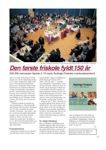Den første friskole fyldt 150 år - Friskolebladet