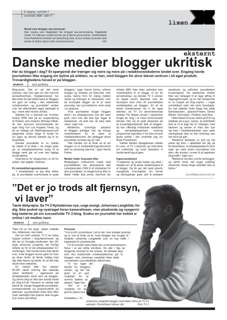 Danske medier blogger ukritisk - jens guldborg dk