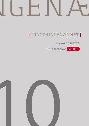 19. beretning 2010 Formandskabet - Flygtningenævnet