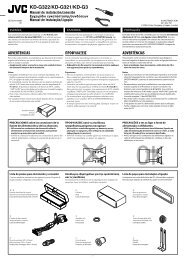 KD-G322/KD-G321/KD-G3 Manual de instalación/conexión ... - Jvc