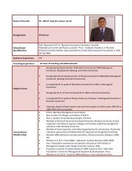 Profile Dr. A S J Jacob - JSPM