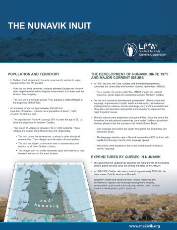 THE NUNAVIK INUIT