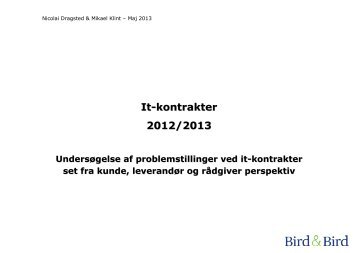 It-kontrakter 2012/2013 - BvHD