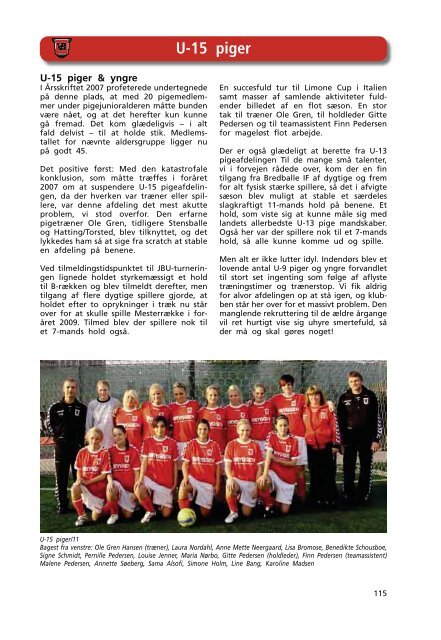 Årsskrift 2008 - Vejle Boldklub