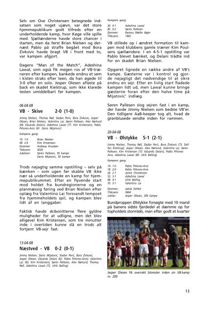 Årsskrift 2008 - Vejle Boldklub