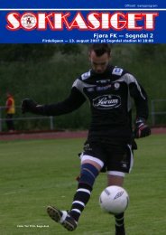 Fjøra FK — Sogndal 2