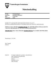 Namsskogan kommune - IKT Indre Namdal IKS