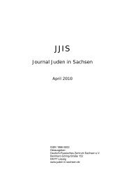 Journal Juden in Sachsen - Ausgabe vom April 2010