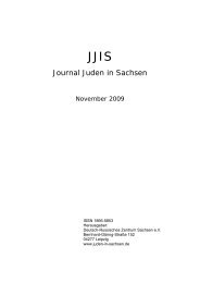 Journal Juden in Sachsen