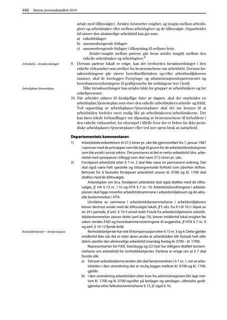 Statens personalhåndbok 2010 - Norsk Tollerforbund