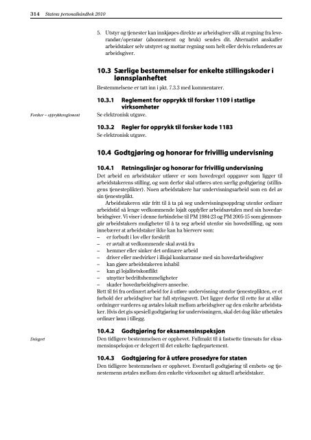 Statens personalhåndbok 2010 - Norsk Tollerforbund