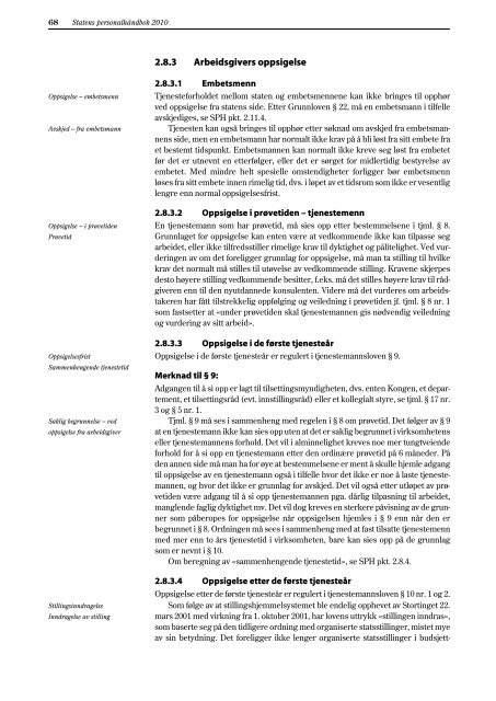 Statens personalhåndbok 2010 - Norsk Tollerforbund