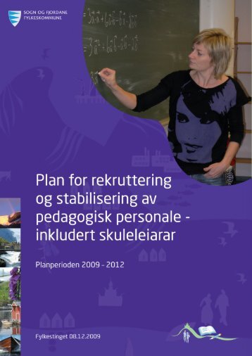 Plan for rekruttering og stabilisering av pedagogisk personale