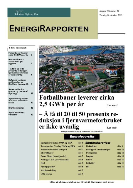 EnergiRapporten 32/2012 - Tekniske Nyheter