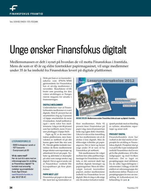 Last ned Finansfokus 02/13 som PDF - Finansforbundet