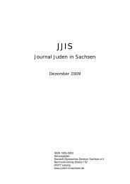 Journal Juden in Sachsen