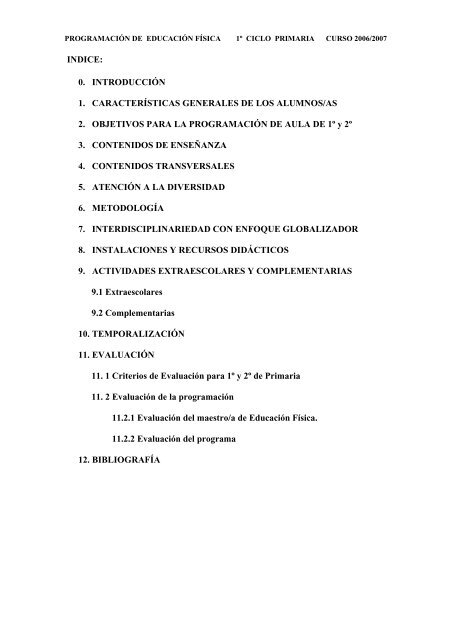 (1º CICLO 2006) - educación física juan carlos muñoz díaz