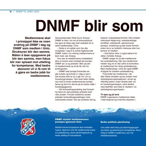 DNMF går til Unio: