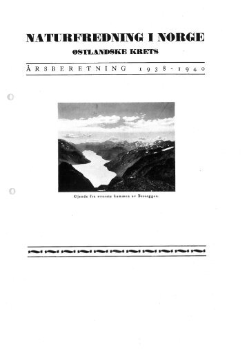 Dokumenter/rapporter/Årsmelding 1938-1940.pdf - Norges ...