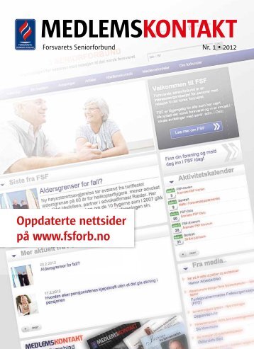 Medlemskontakt nr 1 - 2012 - FORSVARETS SENIORFORBUND