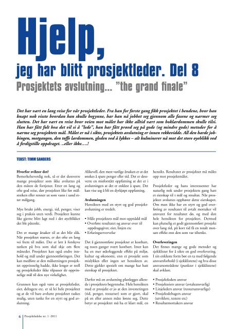 Last ned nummeret i pdf - Norsk senter for prosjektledelse - NTNU