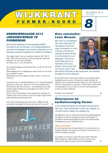 Wijkkrant december 2012 - Gemeente Purmerend