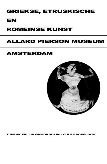 griekse, etruskische en romeinse kunst allard pierson ... - Tresoar