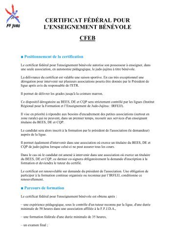 CFEB textes officiels - Ligue Lorraine de Judo
