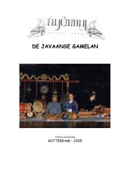 DE JAVAANSE GAMELAN - Gamelan group Marsudi Raras