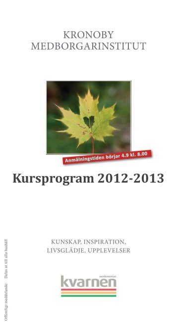 Kursprogram 2012-2013 - kvarnen