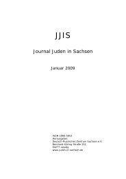 Ausgabe vom Januar 2009 - Juden in Sachsen