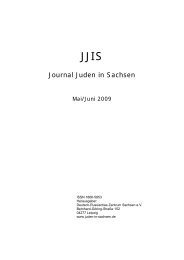 Journal Juden in Sachsen