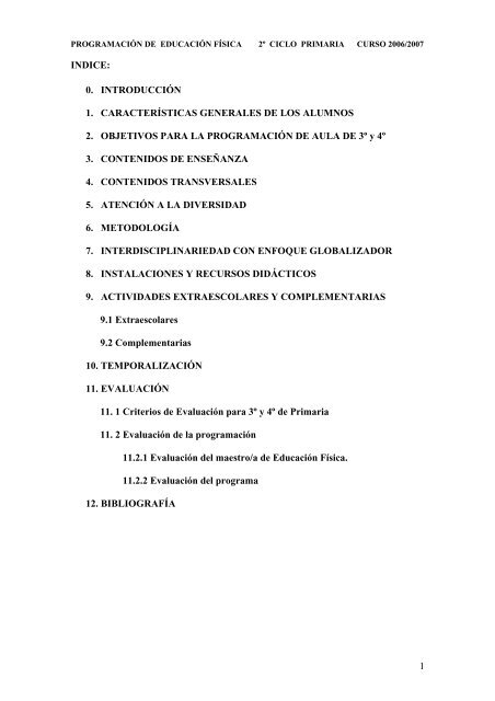 Segundo ciclo 2006 - educación física juan carlos muñoz díaz