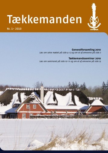 Tækkemanden 1/2010 - Dansk Tækkemandslaug